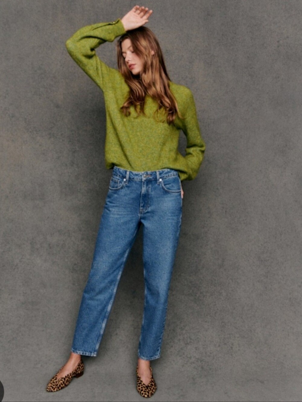 Sezane Denim Blue Le Mum Jeans